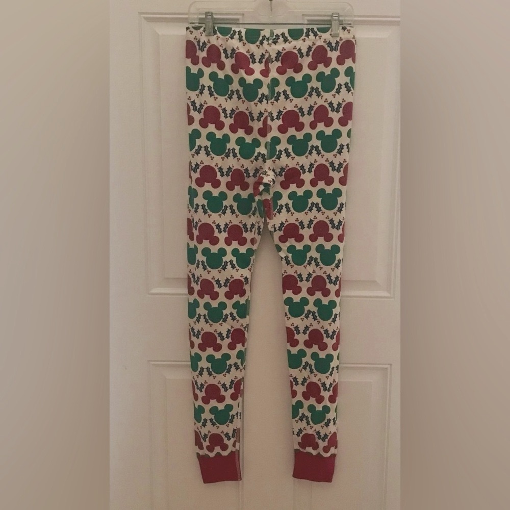 New HANNA ANDERSSON Disney Mickey Mouse Adult Holiday Long John Pajama Pants NWT - Picture 6 of 13